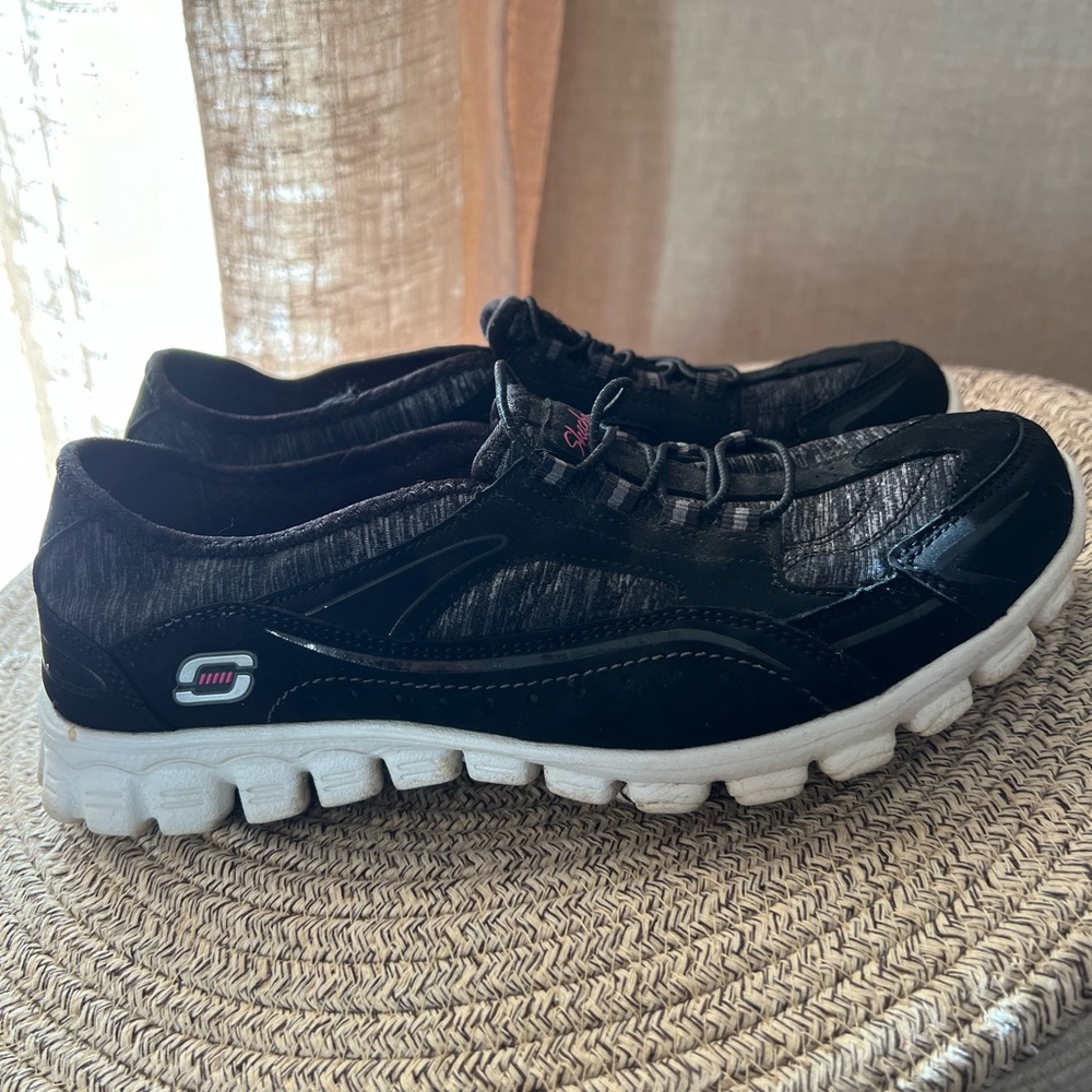 Skechers Black Slip-On Sneakers size 8